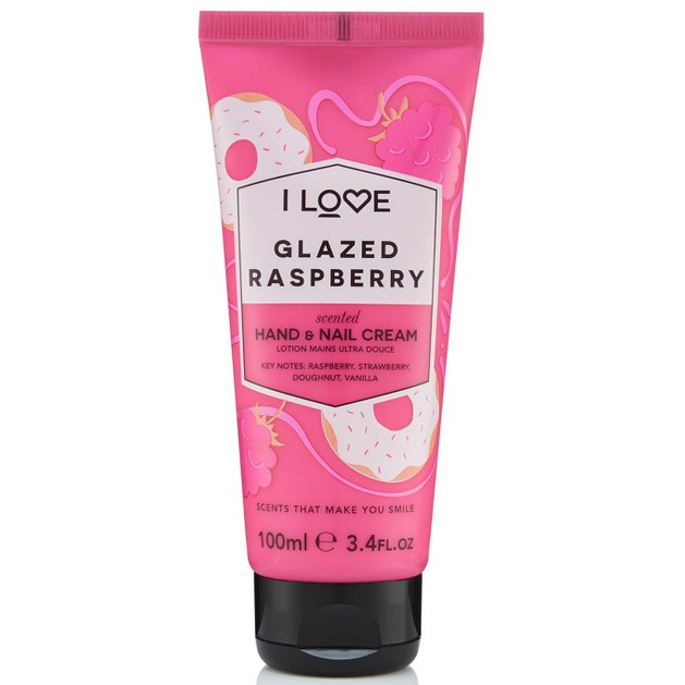 I love...Glazed Raspberry Hand and Nail Cream 100ml I love...Glazed Raspberry Hand and Nail Cream 100ml