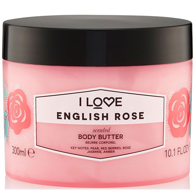 I love... English Rose Body Butter Θρεπτική Κρέμα Σώματος με Εκχυλίσματα Φρούτων για Πλούσια Ενυδάτωση Όλη Μέρα 300ml I love... English Rose Body Butter Θρεπτική Κρέμα Σώματος με Εκχυλίσματα Φρούτων για Πλούσια Ενυδάτωση Όλη Μέρα 300ml