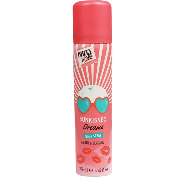 Dirty Works Sunkissed Dreams Body Spray Amber & Bergamot 75ml Dirty Works Sunkissed Dreams Body Spray Amber & Bergamot 75ml