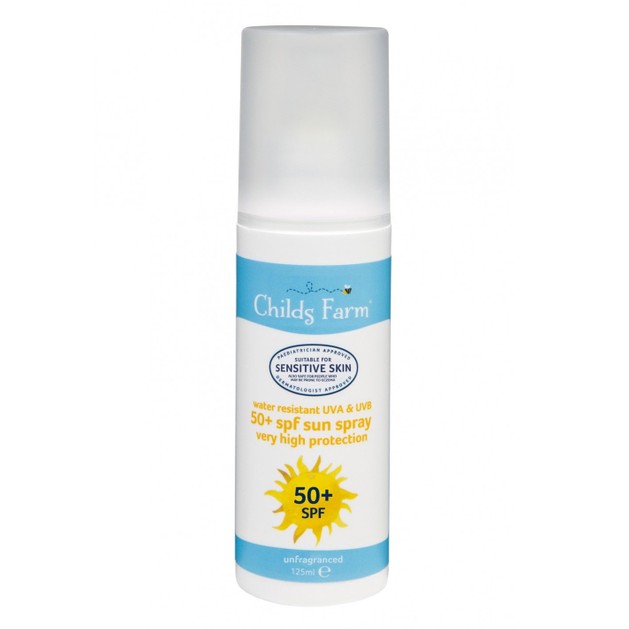 Childs Farm Sun Spray Lotion Spf50+ Fragrance Free 125ml Childs Farm Sun Spray Lotion Spf50+ Fragrance Free 125ml