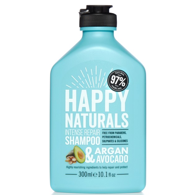Happy Naturals Intense Repair Shampoo Argan & Avocado Επανορθωτικό Σαμπουάν για Ξηρά & Ταλαιπωρημένα Μαλλιά 300ml Happy Naturals Intense Repair Shampoo Argan & Avocado Επανορθωτικό Σαμπουάν για Ξηρά & Ταλαιπωρημένα Μαλλιά 300ml