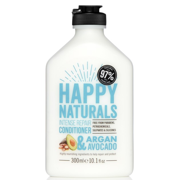 Happy Naturals Intense Repair Conditioner Argan & Avocado Μαλακτική Κρέμα Επανόρθωσης για Ξηρά & Ταλαιπωρημένα Μαλλιά 300ml Happy Naturals Intense Repair Conditioner Argan & Avocado Μαλακτική Κρέμα Επανόρθωσης για Ξηρά & Ταλαιπωρημένα Μαλλιά 300ml
