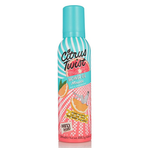Dirty Works Citrus Twist Shower Oil Mousse 200ml Dirty Works Citrus Twist Shower Oil Mousse 200ml