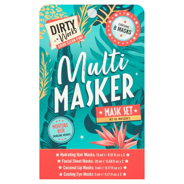 Dirty Works Multi Masker Σετ Μασκών για την Περιποίηση για τα Μαλλιά και το Πρόσωπο 8 Τεμάχια Dirty Works Multi Masker Σετ Μασκών για την Περιποίηση για τα Μαλλιά και το Πρόσωπο 8 Τεμάχια