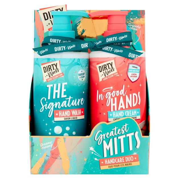 Dirty Works Good Greatest Mitts The Signature Hand Wash 300ml & In Good Hands Hand Cream 300ml Dirty Works Good Greatest Mitts The Signature Hand Wash 300ml & In Good Hands Hand Cream 300ml