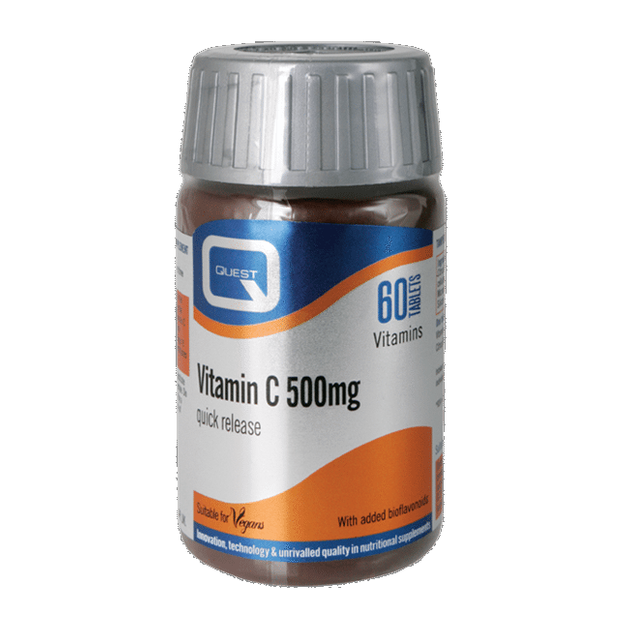 Quest Vitamin C Quick Release With Added Bioflavonoids Παρέχει Βιταμίνη C σε Συνδυασμό με Βιοφλαβονοειδή 500mg 60tabs Quest Vitamin C Quick Release With Added Bioflavonoids Παρέχει Βιταμίνη C σε Συνδυασμό με Βιοφλαβονοειδή 500mg 60tabs