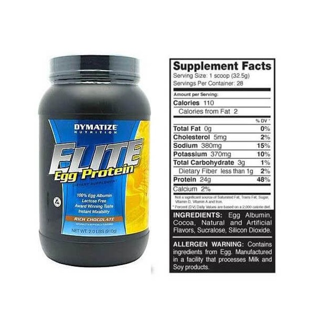 Dymatize Elite Egg Protein 100% Πρωτεΐνη Αυγού 2 lbs 906g Dymatize Elite Egg Protein 100% Πρωτεΐνη Αυγού 2 lbs 906g