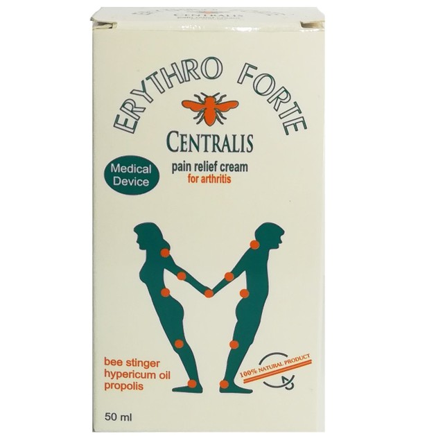 Erythro Forte Centralis Pain Relief Cream For Arthritis Κρέμα που Ανακουφίζει τους Πόνους των Αρθρώσεων 50ml Erythro Forte Centralis Pain Relief Cream For Arthritis Κρέμα που Ανακουφίζει τους Πόνους των Αρθρώσεων 50ml
