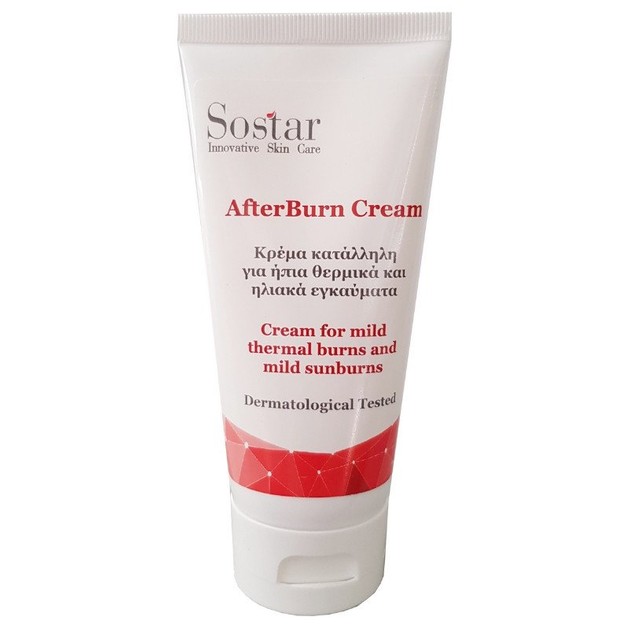 Sostar After Burn Cream Κατά των Ήπιων Ηλιακών και Θερμικών Εγκαυμάτων 75ml Sostar After Burn Cream Κατά των Ήπιων Ηλιακών και Θερμικών Εγκαυμάτων 75ml