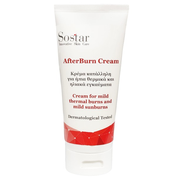 Sostar After Burn Cream Κατά των Ήπιων Ηλιακών και Θερμικών Εγκαυμάτων 75ml Sostar After Burn Cream Κατά των Ήπιων Ηλιακών και Θερμικών Εγκαυμάτων 75ml
