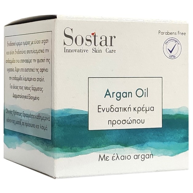 Sostar Ενυδατική Κρέμα Προσώπου Με Αλόη Έλαιο Argan Και Ουρία 50ml Sostar Ενυδατική Κρέμα Προσώπου Με Αλόη Έλαιο Argan Και Ουρία 50ml