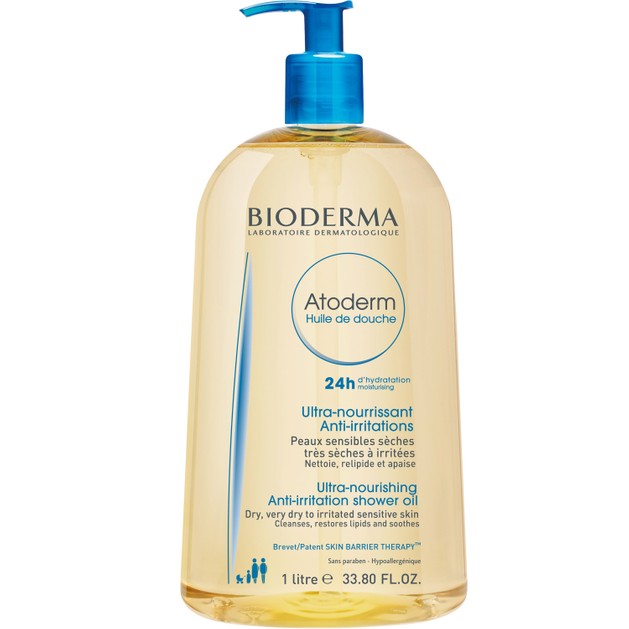 Bioderma Atoderm Huile de Douche Ελαιώδες Αφρόλουτρο 24ης Ενυδάτωσης για Πολύ Ξηρή, Ερεθισμένη & Ατοπική Επιδερμίδα 1L Bioderma Atoderm Huile de Douche Ελαιώδες Αφρόλουτρο 24ης Ενυδάτωσης για Πολύ Ξηρή, Ερεθισμένη & Ατοπική Επιδερμίδα 1L
