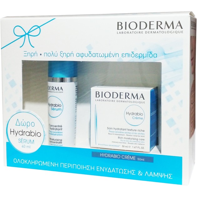 Bioderma Πακέτο Προσφοράς Hydrabio Creme Rich Ενυδάτωση για Ξηρή Πολύ Ξηρή Αφυδατωμένη Επιδερμίδα 40ml &Δώρο Hydrabio Serum 40ml Bioderma Πακέτο Προσφοράς Hydrabio Creme Rich Ενυδάτωση για Ξηρή Πολύ Ξηρή Αφυδατωμένη Επιδερμίδα 40ml &Δώρο Hydrabio Serum 40ml