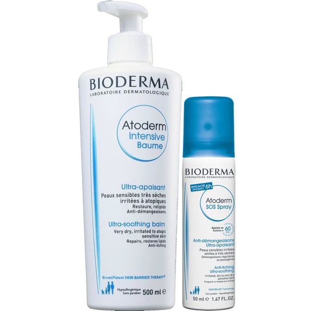Bioderma Πακέτο Προσφοράς Atoderm Intensive Baume Καταπραϋντικό Βάλσαμο 500ml & Δώρο Atoderm SOS Spray Κατά του Κνησμού 50ml Bioderma Πακέτο Προσφοράς Atoderm Intensive Baume Καταπραϋντικό Βάλσαμο 500ml & Δώρο Atoderm SOS Spray Κατά του Κνησμού 50ml