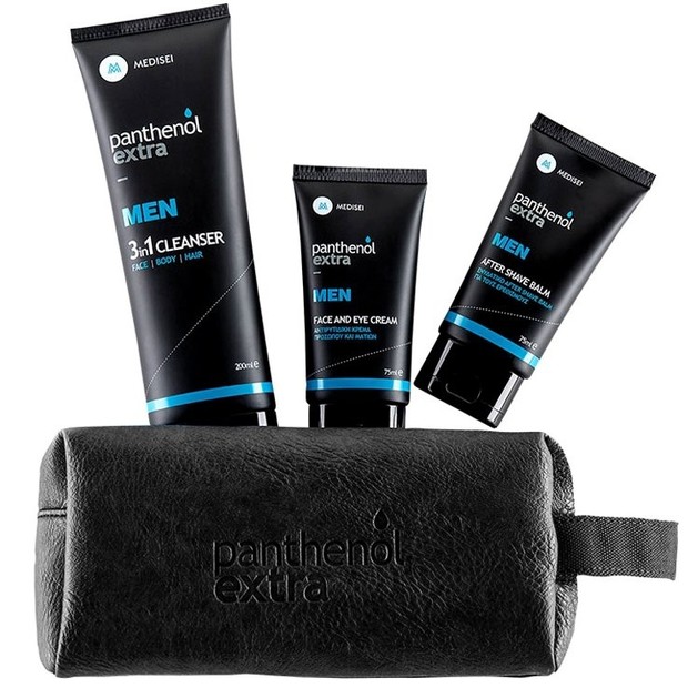 Medisei Panthenol Extra Promo Men Face&Eye Cream 75ml & After Shave Balm & 75ml & 3in1 Cleanser Face Body Hair 200ml & Νεσεσερ Medisei Panthenol Extra Promo Men Face&Eye Cream 75ml & After Shave Balm & 75ml & 3in1 Cleanser Face Body Hair 200ml & Νεσεσερ