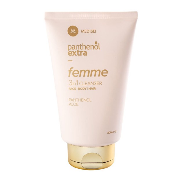 Medisei Panthenol Extra Femme 3 in 1 Cleanser Αφρόλουτρο & Σαμπουάν με Άρωμα Ανατολής & Νότες Βανίλιας, Περγαμόντο & Κέδρο 200ml Medisei Panthenol Extra Femme 3 in 1 Cleanser Αφρόλουτρο & Σαμπουάν με Άρωμα Ανατολής & Νότες Βανίλιας, Περγαμόντο & Κέδρο 200ml