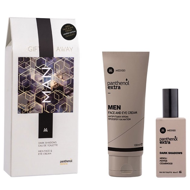 Medisei Panthenol Extra Promo Face & Eye Cream 100ml Limited Edition & Dark Shadows Eau de Toilette 50ml Medisei Panthenol Extra Promo Face & Eye Cream 100ml Limited Edition & Dark Shadows Eau de Toilette 50ml