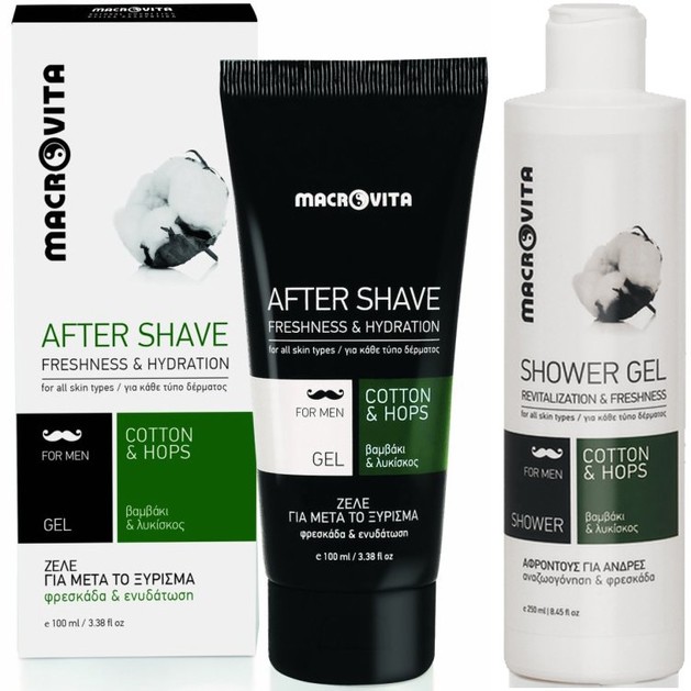 Macrovita Promo After Shave Freshness & Hydration Gel 100ml & Δώρο Shower Gel Revitalization 250ml Macrovita Promo After Shave Freshness & Hydration Gel 100ml & Δώρο Shower Gel Revitalization 250ml