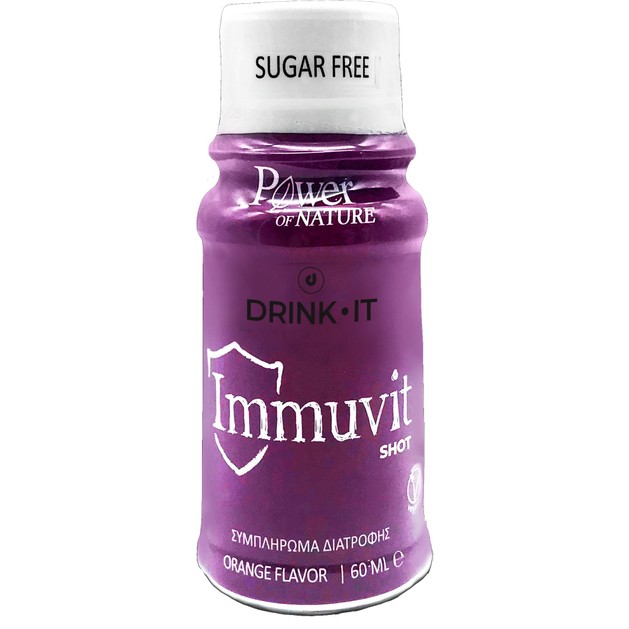 Power Health Drink It Immunvit Shot Συμπλήρωμα Διατροφής για την Ενίσχυση του Ανοσοποιητικού με Γεύση Πορτοκάλι 60ml Power Health Drink It Immunvit Shot Συμπλήρωμα Διατροφής για την Ενίσχυση του Ανοσοποιητικού με Γεύση Πορτοκάλι 60ml