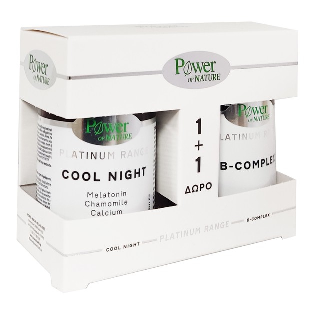 Power of Nature Πακέτο Προσφοράς Platinum Range Cool Night 30 caps & Δώρο B-Complex 20 caps Power of Nature Πακέτο Προσφοράς Platinum Range Cool Night 30 caps & Δώρο B-Complex 20 caps