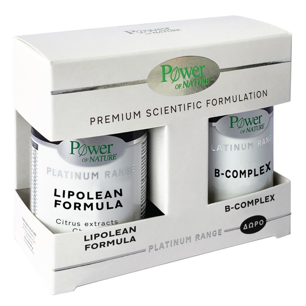 Power of Nature Πακέτο Προσφοράς Platinum Range Lipolean Formula 60caps & Δώρο B-Complex 20 tabs Power of Nature Πακέτο Προσφοράς Platinum Range Lipolean Formula 60caps & Δώρο B-Complex 20 tabs