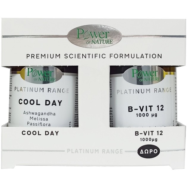 Power of Nature Πακέτο Προσφοράς Platinum Range Cool Day 30tabs & Δώρο B-Vit-12 1000μg 20tabs Power of Nature Πακέτο Προσφοράς Platinum Range Cool Day 30tabs & Δώρο B-Vit-12 1000μg 20tabs