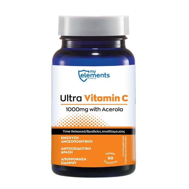 My Elements Ultra Vitamin C With Acerola 60 Tabs My Elements Ultra Vitamin C With Acerola 60 Tabs