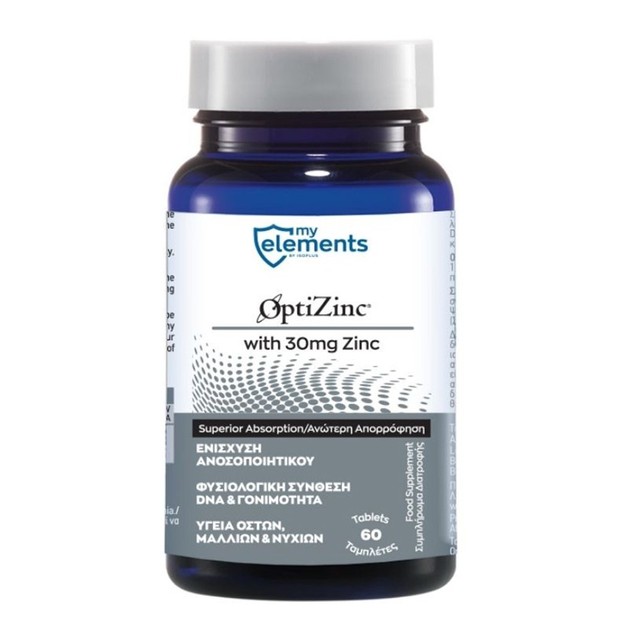 My Elements OptiZinc with 30mg Zinc 60tabs My Elements OptiZinc with 30mg Zinc 60tabs