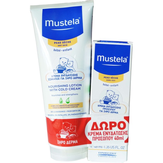 Mustela Πακέτο Προσφοράς Nourishing Lotion With Cold Cream 200ml & Δώρο Nourishing Cream with Cold Cream 40ml Mustela Πακέτο Προσφοράς Nourishing Lotion With Cold Cream 200ml & Δώρο Nourishing Cream with Cold Cream 40ml