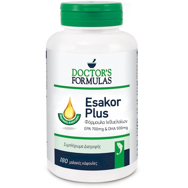 Doctor\'s Formulas Esakor Plus EPA 700mg & DHA 500mg 180SoftCaps Doctor\'s Formulas Esakor Plus EPA 700mg & DHA 500mg 180SoftCaps