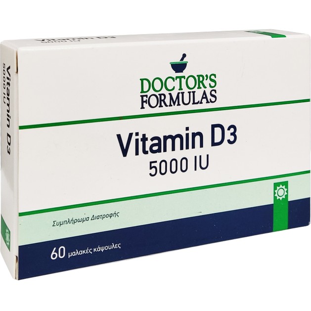Doctor\'s Formulas Vitamin D3 5000IU 60SoftCaps Doctor\'s Formulas Vitamin D3 5000IU 60SoftCaps