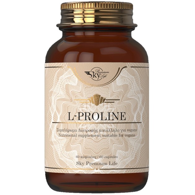 Sky Premium Life L-Proline 500mg Food Supplement 60caps Sky Premium Life L-Proline 500mg Food Supplement 60caps