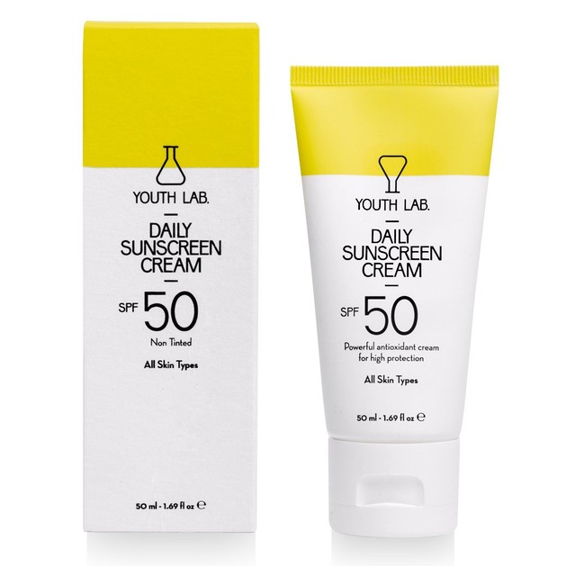 Youth Lab Daily Sunscreen Cream Spf50 Non Tinted Αντηλιακή Κρέμα Υψηλής Προστασίας με Ισχυρή Αντιοξειδωτική Δράση 50ml Youth Lab Daily Sunscreen Cream Spf50 Non Tinted Αντηλιακή Κρέμα Υψηλής Προστασίας με Ισχυρή Αντιοξειδωτική Δράση 50ml