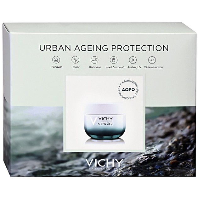 Vichy Promo Slow Age Balm 50ml & Δώρο Mineral 89 5ml, Masque Peel Double Eclat 15ml, Slow Age Νύχτας 7x2ml Vichy Promo Slow Age Balm 50ml & Δώρο Mineral 89 5ml, Masque Peel Double Eclat 15ml, Slow Age Νύχτας 7x2ml