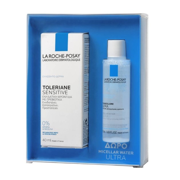 La Roche-Posay Πακέτο Προσφοράς Toleriane Sensitive Prebiotic Moisturizer 40ml & Δώρο Micellar Water Ultra 50ml La Roche-Posay Πακέτο Προσφοράς Toleriane Sensitive Prebiotic Moisturizer 40ml & Δώρο Micellar Water Ultra 50ml