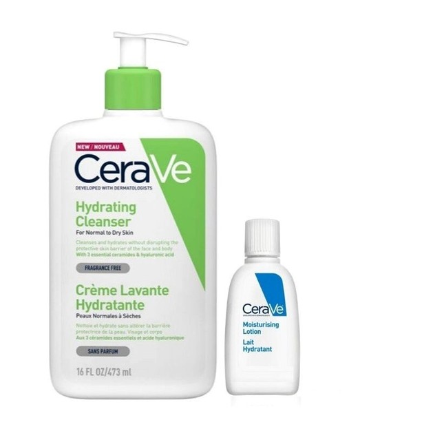 CeraVe Hydrating Cleanser για Κανονικό Έως Ξηρό Δέρμα 473ml + Δώρο Moisturising Lotion 5ml CeraVe Hydrating Cleanser για Κανονικό Έως Ξηρό Δέρμα 473ml + Δώρο Moisturising Lotion 5ml