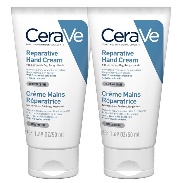 CeraVe Πακέτο Προσφοράς Reparative Hand Cream Επανορθωτική Κρέμα Χεριών για Πολύ Ξηρά, Τραχιά Χέρια 2x50ml CeraVe Πακέτο Προσφοράς Reparative Hand Cream Επανορθωτική Κρέμα Χεριών για Πολύ Ξηρά, Τραχιά Χέρια 2x50ml