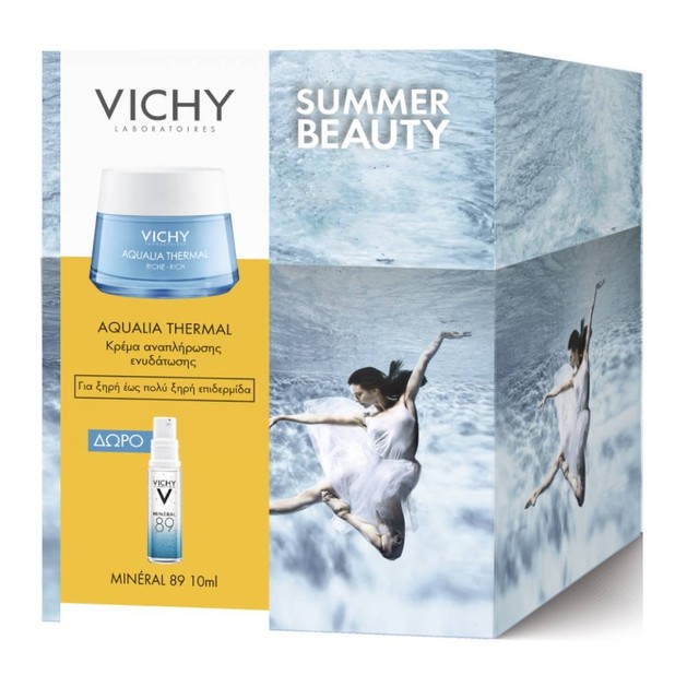 Vichy Πακέτο Προσφοράς Aqualia Thermal Rich Rehydrating Cream για Ξηρή Επιδερμίδα 50ml & Δώρο Mineral 89 Booster 10ml Vichy Πακέτο Προσφοράς Aqualia Thermal Rich Rehydrating Cream για Ξηρή Επιδερμίδα 50ml & Δώρο Mineral 89 Booster 10ml