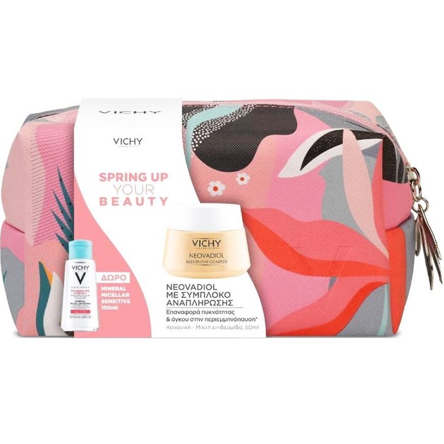 Vichy Promo Spring Up Your Beauty Neovadiol 50ml & Mineral Micellar Sensitive 100ml & Νεσεσέρ Vichy Promo Spring Up Your Beauty Neovadiol 50ml & Mineral Micellar Sensitive 100ml & Νεσεσέρ