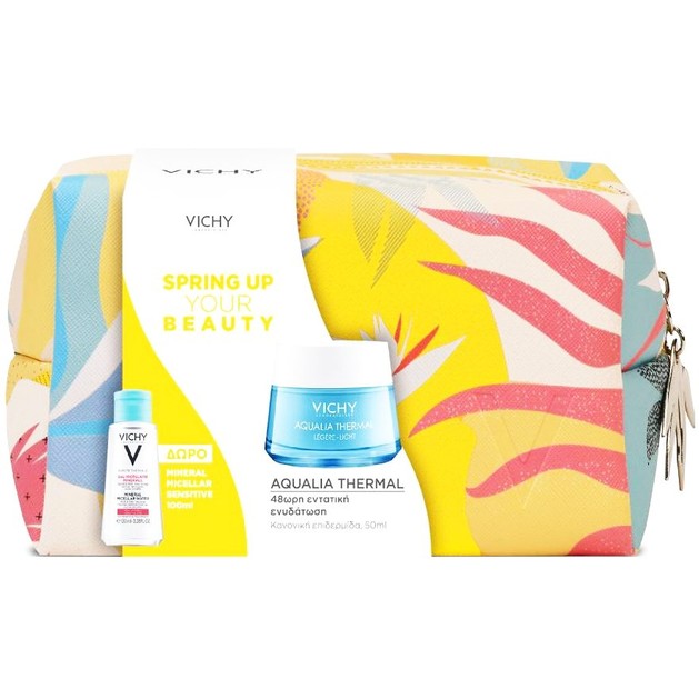 Vichy Promo Spring Up Your Beauty Aqualia Thermal Light 50ml & Mineral Micellar Sensitive 100ml & Νεσεσέρ Vichy Promo Spring Up Your Beauty Aqualia Thermal Light 50ml & Mineral Micellar Sensitive 100ml & Νεσεσέρ