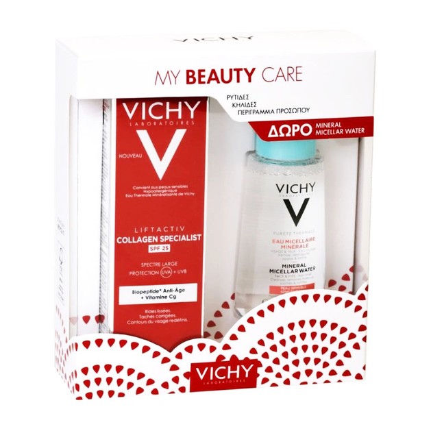 Vichy Promo Liftactiv Collagen Specialist Spf25 Αντιγηραντική Κρέμα Προσώπου 50ml & Mineral Micellar Water 100ml Vichy Promo Liftactiv Collagen Specialist Spf25 Αντιγηραντική Κρέμα Προσώπου 50ml & Mineral Micellar Water 100ml