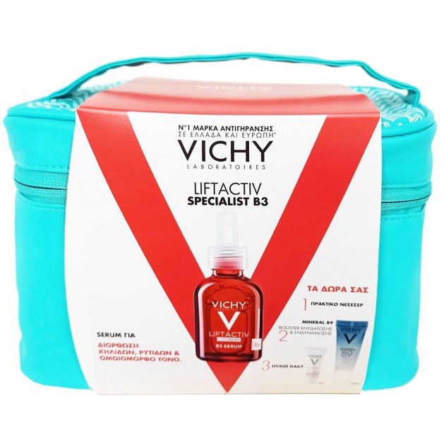 Vichy Promo Liftactiv Specialist B3 Serum 30ml & Δώρο Mineral 89 Booster 10ml & Capital Soleil UV- Age Spf50+ Daily 3ml & Νεσεσέρ Vichy Promo Liftactiv Specialist B3 Serum 30ml & Δώρο Mineral 89 Booster 10ml & Capital Soleil UV- Age Spf50+ Daily 3ml & Νεσεσέρ
