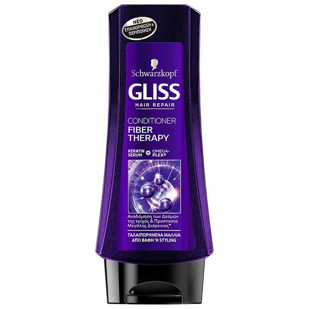 Schwarzkopf Gliss Fiber Therapy Conditioner Κρέμα Αναδόμησης για Ταλαιπωρημένα Μαλλιά από Βαφές & Styling 200ml Schwarzkopf Gliss Fiber Therapy Conditioner Κρέμα Αναδόμησης για Ταλαιπωρημένα Μαλλιά από Βαφές & Styling 200ml