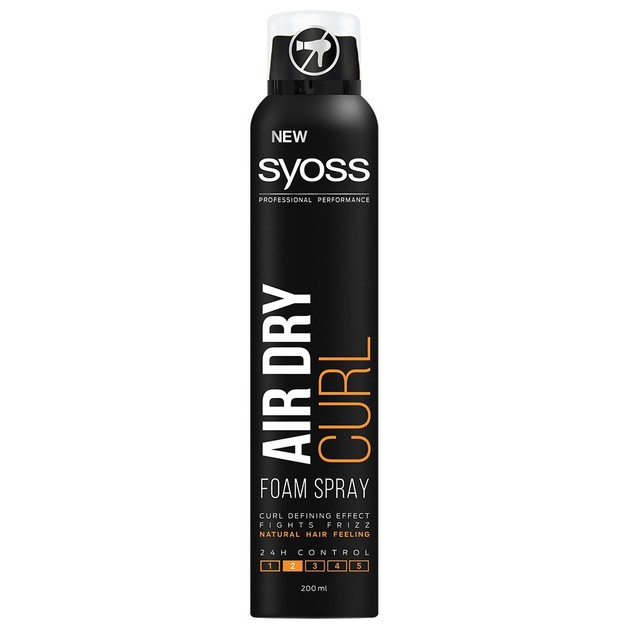 Syoss Air Dry Spray Moysse Curls Επαγγελματικός Αφρός Μαλλιών σε Μορφή Spray, Κατά του Φριζαρίσματος για Όμορφες Μπούκλες 200ml Syoss Air Dry Spray Moysse Curls Επαγγελματικός Αφρός Μαλλιών σε Μορφή Spray, Κατά του Φριζαρίσματος για Όμορφες Μπούκλες 200ml