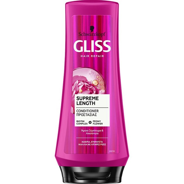 Schwarzkopf Gliss Supreme Length Conditioner Κρέμα Περιποίησης για Εύθραυστα Μακριά Μαλλιά με Λιπαρές Ρίζες 200ml Schwarzkopf Gliss Supreme Length Conditioner Κρέμα Περιποίησης για Εύθραυστα Μακριά Μαλλιά με Λιπαρές Ρίζες 200ml