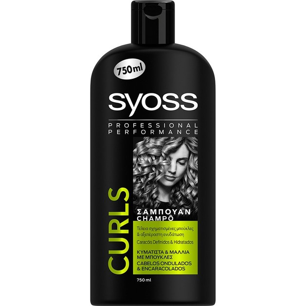 Syoss Shampoo Curls Επαγγελματικό Σαμπουάν για Τέλεια Σχηματισμένες Μπούκλες & Αξεπέραστη Ενυδάτωση στα Σγουρά Μαλλιά 750ml Syoss Shampoo Curls Επαγγελματικό Σαμπουάν για Τέλεια Σχηματισμένες Μπούκλες & Αξεπέραστη Ενυδάτωση στα Σγουρά Μαλλιά 750ml