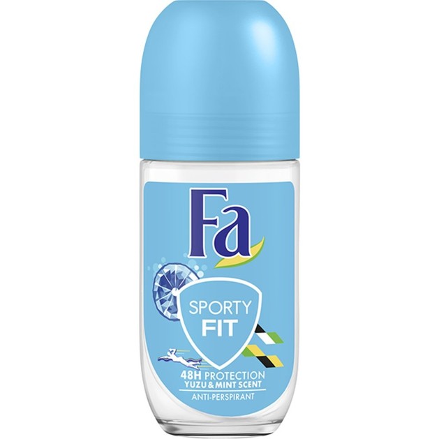 Fa Deodorant Roll-On Sporty Fit 48H Αποσμητικό 48ωρης Προστασίας από την Εφίδρωση & την Κακοσμία με Αντιβακτηριδιακή Δράση 50ml Fa Deodorant Roll-On Sporty Fit 48H Αποσμητικό 48ωρης Προστασίας από την Εφίδρωση & την Κακοσμία με Αντιβακτηριδιακή Δράση 50ml