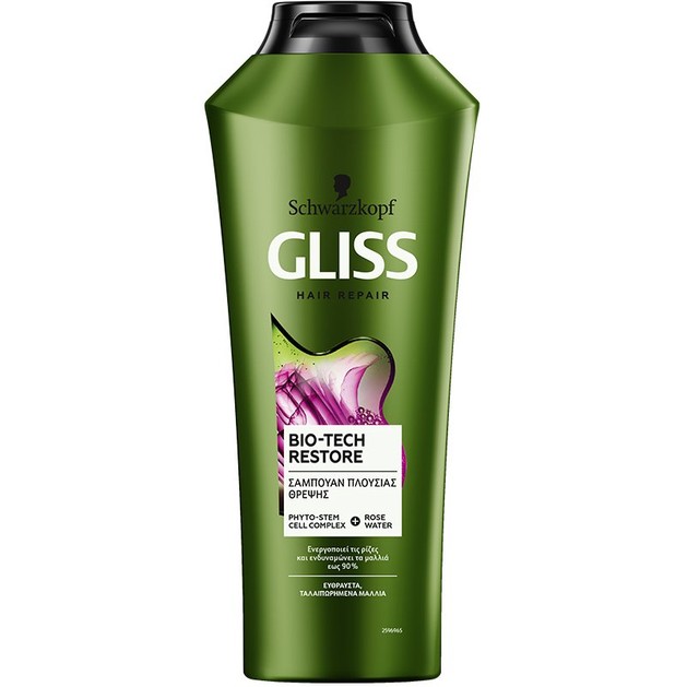 Schwarzkopf Gliss Bio-Tech Restore Shampoo Σαμπουάν Αναδόμησης Για Εύθραυστα Ταλαιπωρημένα Μαλλιά 400ml Schwarzkopf Gliss Bio-Tech Restore Shampoo Σαμπουάν Αναδόμησης Για Εύθραυστα Ταλαιπωρημένα Μαλλιά 400ml