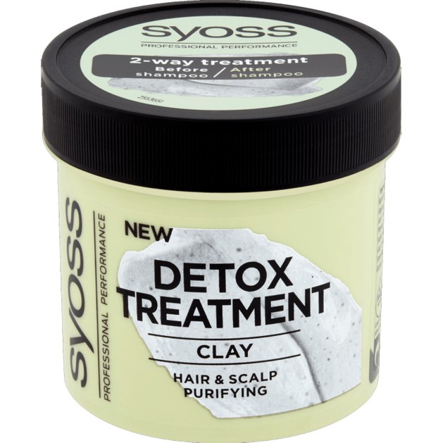 Syoss Detox Clay Treatment Μάσκα Μαλλιών Αποτοξίνωσης για Μαλλιά Καθαρά από τις Ρίζες Έως τις Άκρες 200ml Syoss Detox Clay Treatment Μάσκα Μαλλιών Αποτοξίνωσης για Μαλλιά Καθαρά από τις Ρίζες Έως τις Άκρες 200ml
