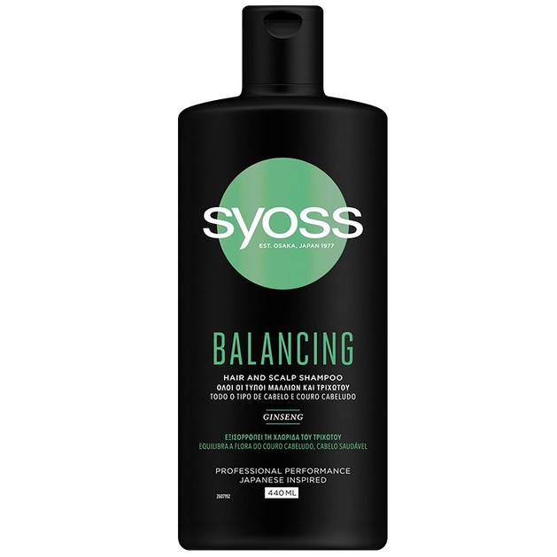 Syoss Balancing Hair & Scalp Shampoo Σαμπουάν Εξισορρόπισης της Χλωρίδας του Τριχωτού 440ml Syoss Balancing Hair & Scalp Shampoo Σαμπουάν Εξισορρόπισης της Χλωρίδας του Τριχωτού 440ml